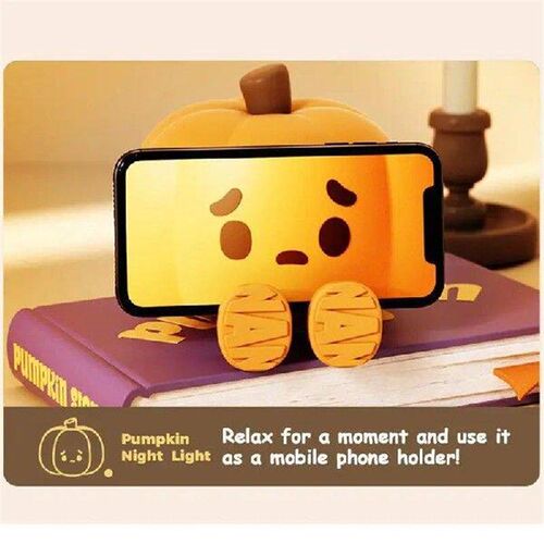 Cute Lamps For Bedrooms Silicone Light Up Pumpkin Unique