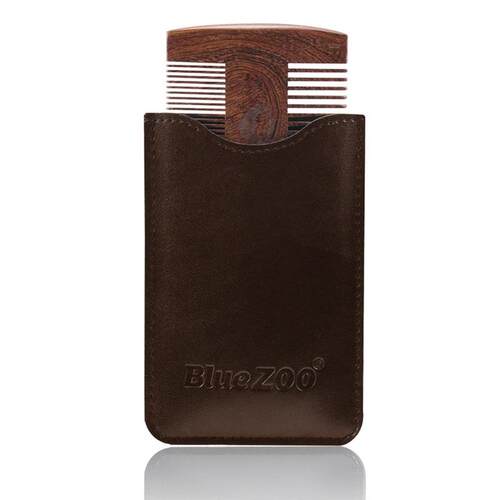 Small Beard Comb Anti Static Gift Set Travel se Wooden Doubl