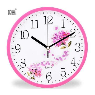 Silent 14inch Style Simple wall clock bedroom living room o