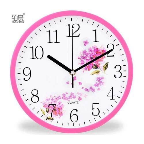 Silent 14inch Style Simple wall clock bedroom living room o