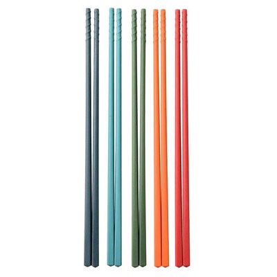 5 Pairs Silicone Chopsticks Set Japanese Non-slip Chopsticks