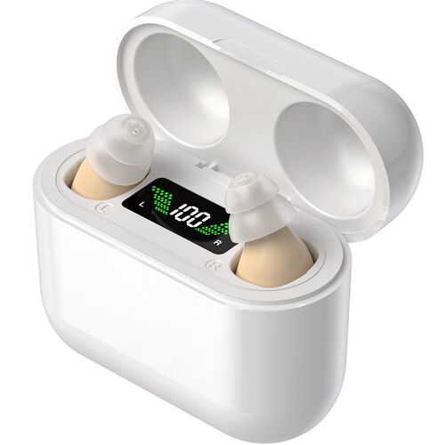 Premium In-Ear Hearing Aid-Rechargeable&Invisible for Adults