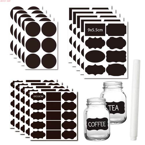 20-100pcs/Set Chalkboard Labels Spice Sticker Organizer Labe