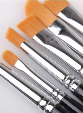 12 nylon hair paint brush set artist watercolor acrylic oil
