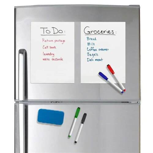 Magnetic Dry Erase Board Reusable Fridge Magnet Board Flexib