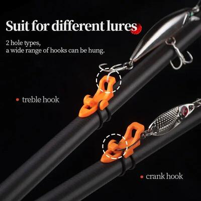 10-30pcs Fishing Rod Pole Hook Keeper Lure Bait Holder Lure