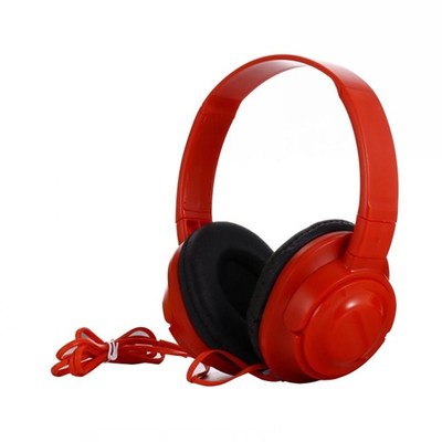 3.5mm Wired Ergonomic Adjustable Headband Over Head Built In