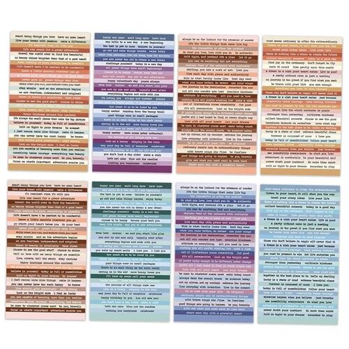 406PCS Vintage Small Talk Text Collection Stickers DIY Diary