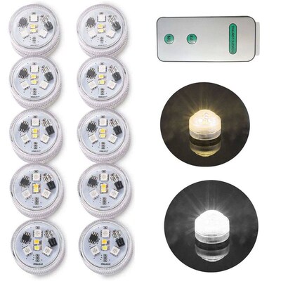 Submersible Led Light with Remote Warm White/White Pool Lamp
