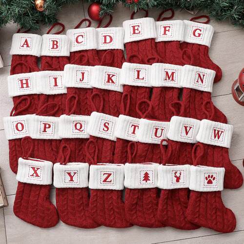 Christmas decorations Candy stockings Christmas tree table