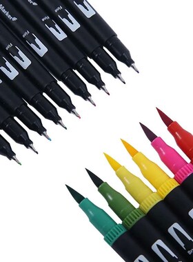 12-120 Colors Felt Tip Drawing Watercolor Art Markers Pen,Du