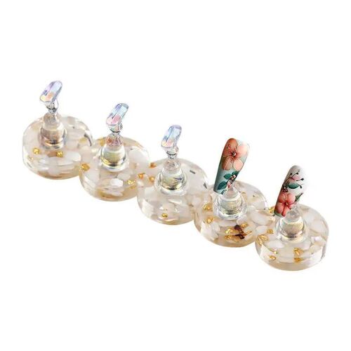 Press on Nail Stand Portable Nails Display Practice Reusable