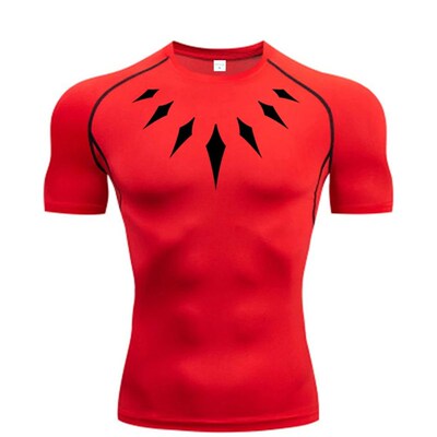Mens Compression Shirt Anime Print Gym Sport Quick Dry Gym