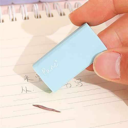 5pcs Pure Gradient Color Erasers Set Less-dust for Pencil Cl