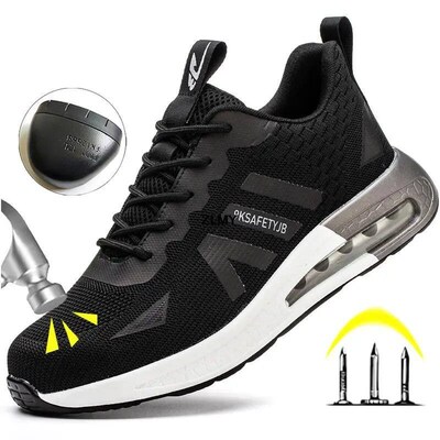 Breathable Steel Toe Safety Shoes for Men Work Safety Boots