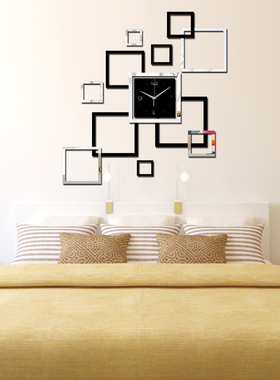 2019 new large wall clock modern design acrylic mirror Quart