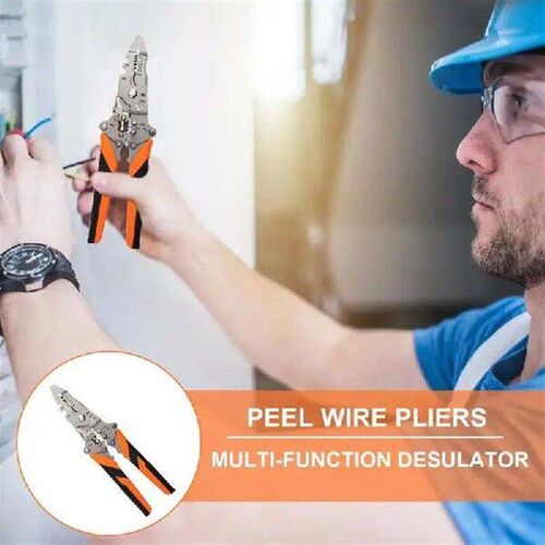Foldable Wire Stripper Folding Wire Pliers 14 In 1 Cable