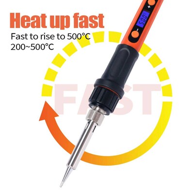 100W Digital Electric Soldering Iron Kit Set Temperature Adj