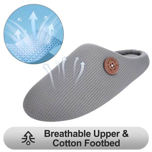 Comwarm Winter Warm Cotton Slippers For Women Men Flats Soft