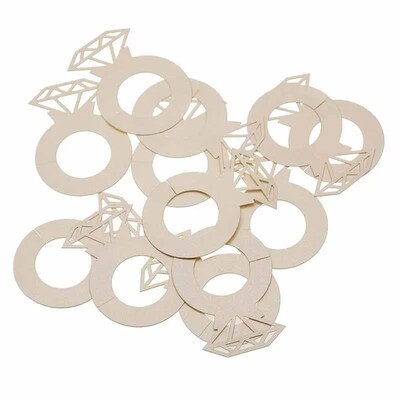 12pcs Ring Confetti Wedding Bachelorette Party Decor Diamond