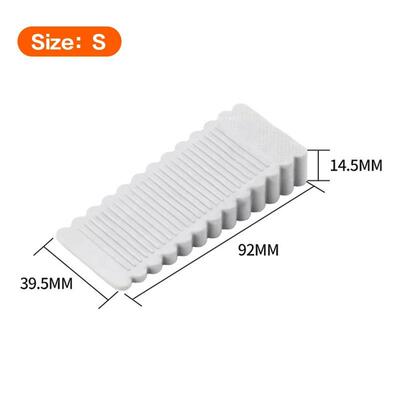 Silicone Door Stopper Wedge Safety Door Stop Block Wall Prot
