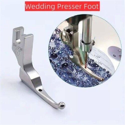Steel Bead Sequin Press Foot Easy to Use No Need to Hammer