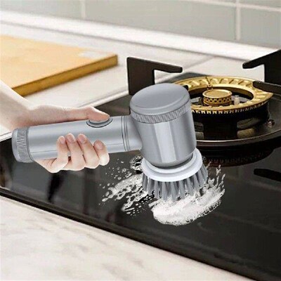 5 In 1 Electric Cleaning Brush with 5 Replaceable Brush