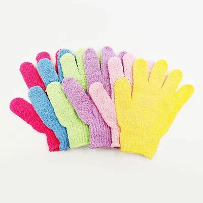 Five Fingers Bath Gloves Household Shower Towel Scrub Body W