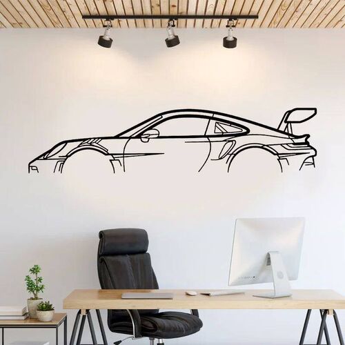 Car Silhouette Wall Art er Vinyl Home Decor Automotive Servi