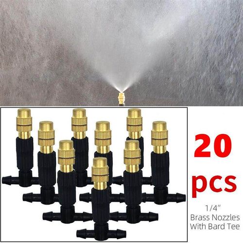 20-1pcs 4/7PVC Outdoor Misting Cooling System Garden Irrigat