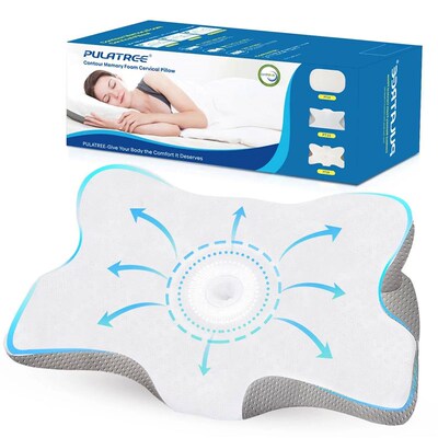 Pulatree New Odorless Orthopedic Pillow For Neck And Shoulde