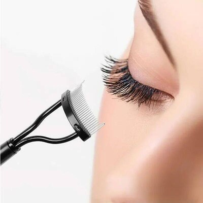 1pcs Eyelash Curl Beauty Makeup Comb Eyelash Separator Folda
