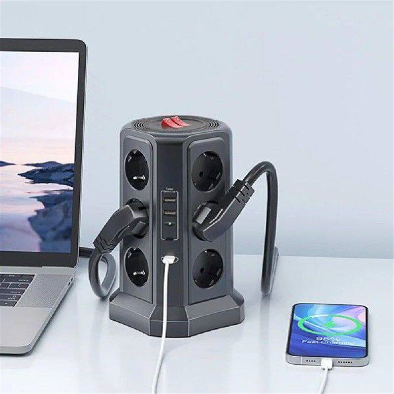 EU 12-bit Multi-Socket Power Boa