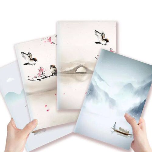 Bird Ink Painting Cover  Notebook Bird Notebook  Chinese R