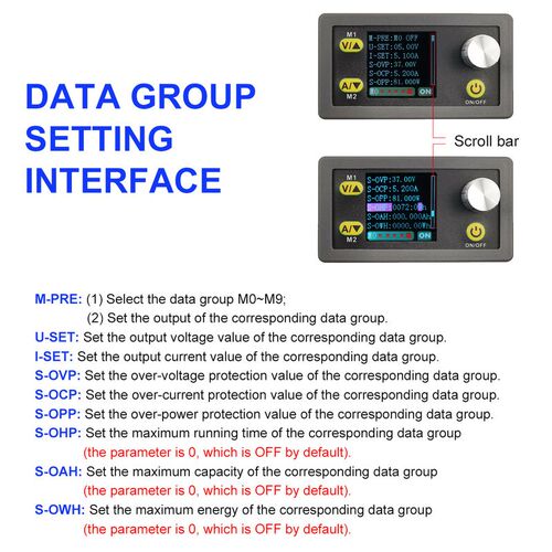 Digital Control Module 5A80W Constant Voltage Current Progra