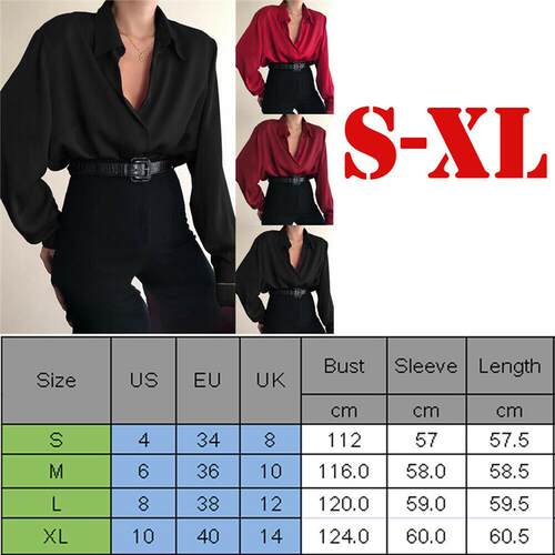 New Fashion Autumn Women Blouse Shirt Lapel Long Sleeve Soli