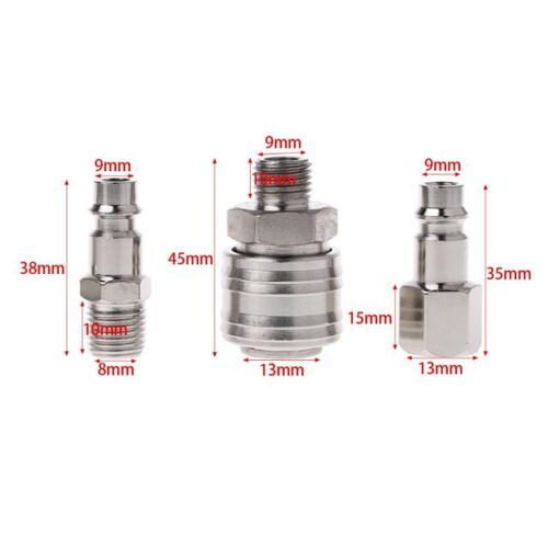 6Pcs Euro Air Line Hose Compressor Fitting Connector Quick R