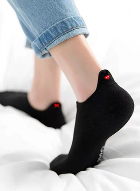 Instime 4 Pair/Lot Low Tube Boat Socks Gold Silk Embroidery