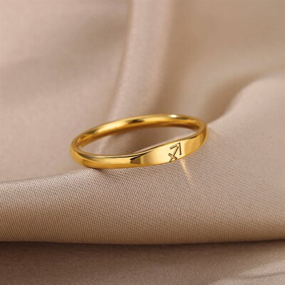 Aries Virgo Sagittarius Rings for Women Twelve Constellation