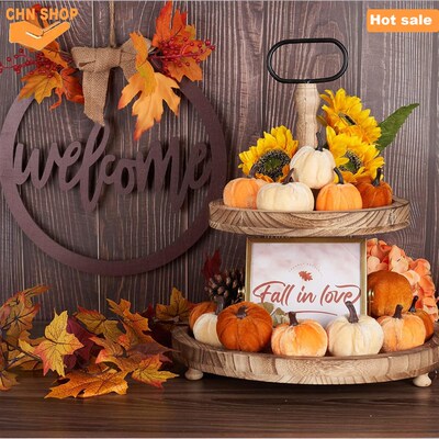 Pumpkin Halloween decorations,Artificial Faux Velvet Pumpkin