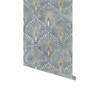 Modern Nordic Style Purple Geometric Self Adhesive Wallpaper