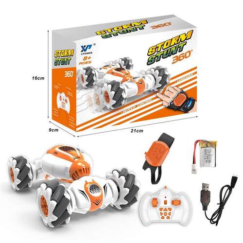 Gesture sensing remote control toy deformation car drift
