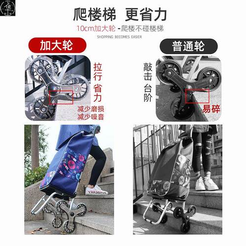 Stairs shopping cart, foldable, trolley cart, convenient