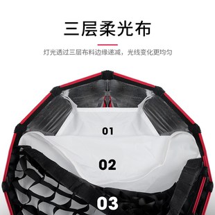 栅格柔光箱0CM 摄影棚柔光箱柔光灯罩摄影灯罩格栅网格柔光箱便携