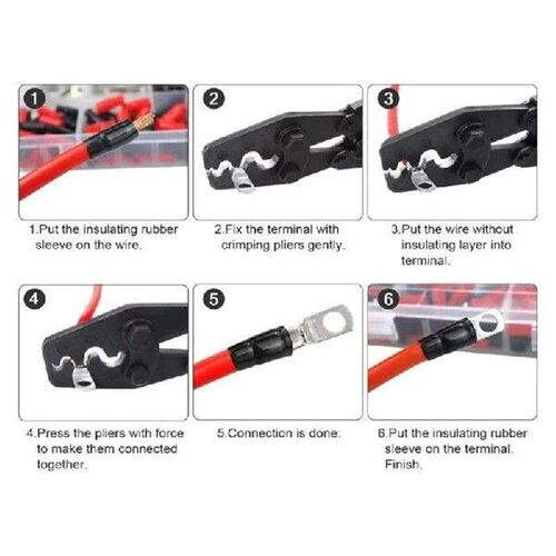 Tube Cable Lugs set Essential Tube Wire Connectors Set for