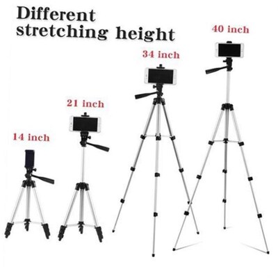 For Mobile SmartPhone Camera Tripod Stand Holder Clip Remote