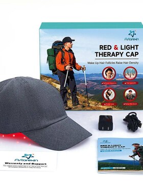 New nfrared LEDs 660nm&850nm Red ht Therapy Har Growth Cap F