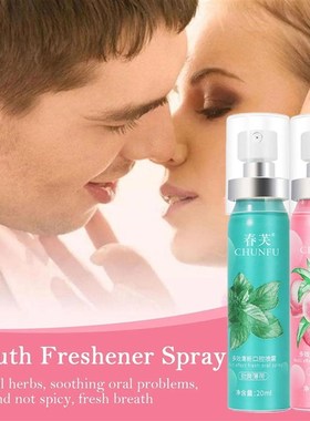 20ml Fruity Breath Peach Mint Breath Freshener Spray Halitos
