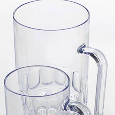 Unbreakable 3 Sizes Acrylic Beer Cup KTV Large Beer Cup Plas