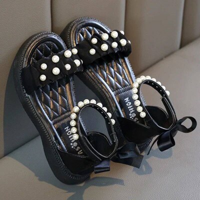 Childrens Sandals Summer Bowtie Princess Shoes for Girls Fa
